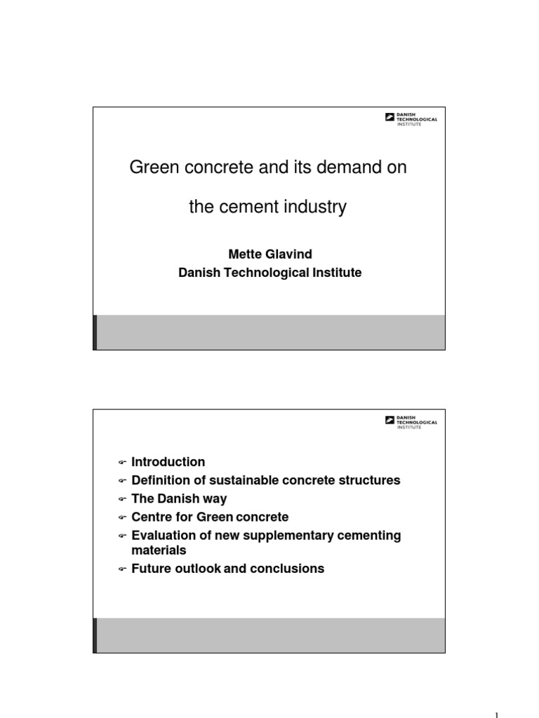 Green Concrete | PDF