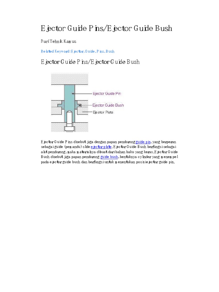Ejector Guide Pins & Bushes | PDF
