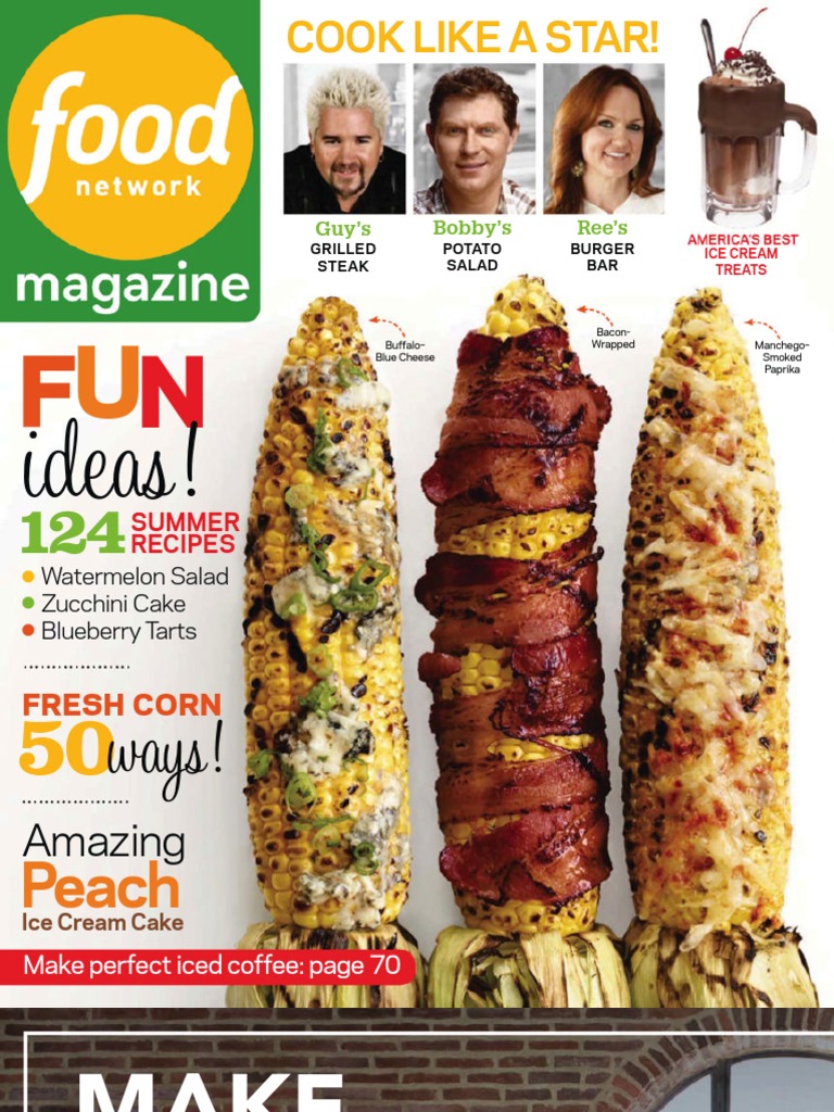 Food Network Magazine July August 2013, PDF, Salad