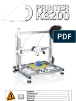 Velleman k8200 Printer Manual