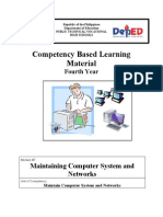 Competency Based Learning Material: Maintaining Computer System and Networks