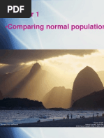 Chapter 1 - Comparing Normal Populations