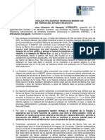 Fiscalía obstaculiza titulación de tierras de Marina Kue como tierras del Estado paraguayo