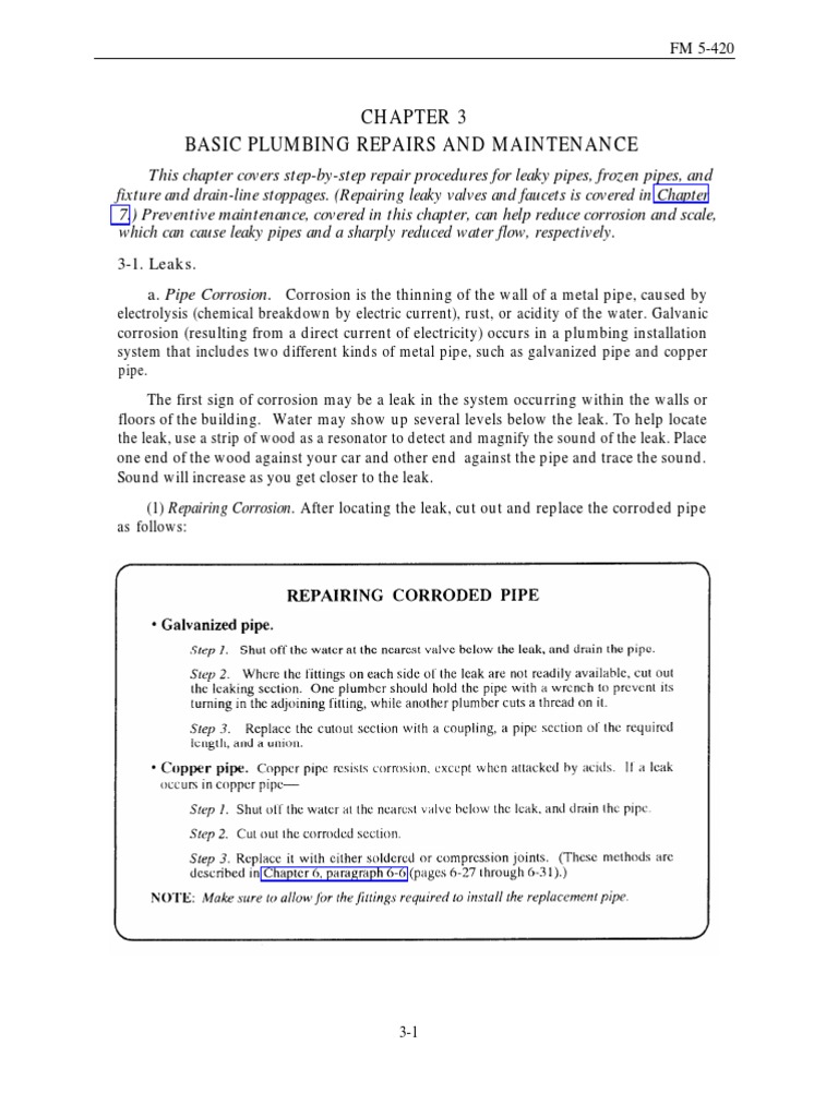 Basic Plumbing Repairs Guide | PDF | Corrosion | Plumbing