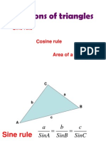 Solutions of Triangles