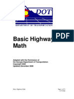 Basic Highway Math Manual