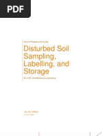 Download Experiment 1 - Disturbed Soil Sampling Labelling and Storagedocx by Ian Dalisay SN155606634 doc pdf