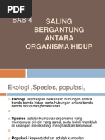 Bab 4 Ting 2 Saling Bersandaran Antara Organisma Hidup Dengan Persekitaran