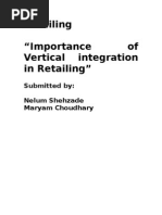 Download Literature review on Vertical Integration of Retailers by Nelum Shehzade SN15561549 doc pdf