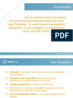 10 Criteria of Cost Allowability 2013.04.17