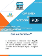 Cursotek vs Facebook y Twitter