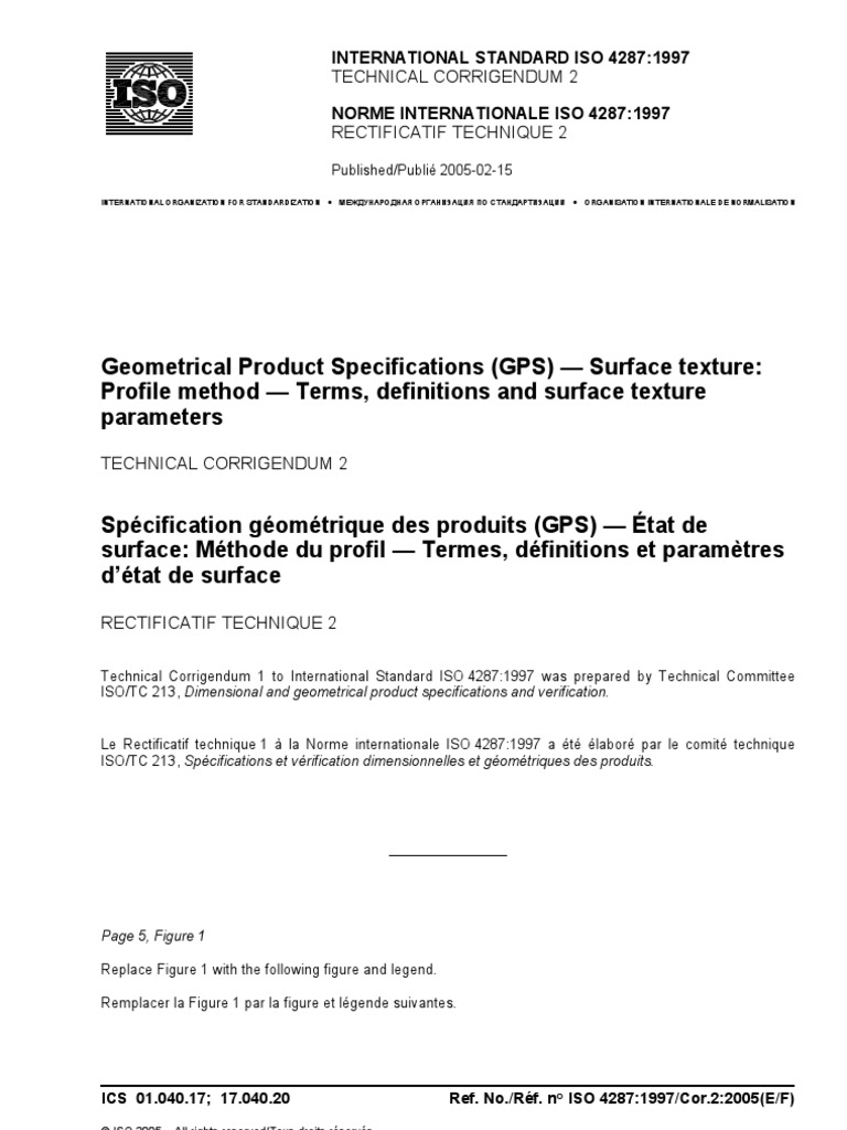 ISO 4287 Cor2-2005 | PDF