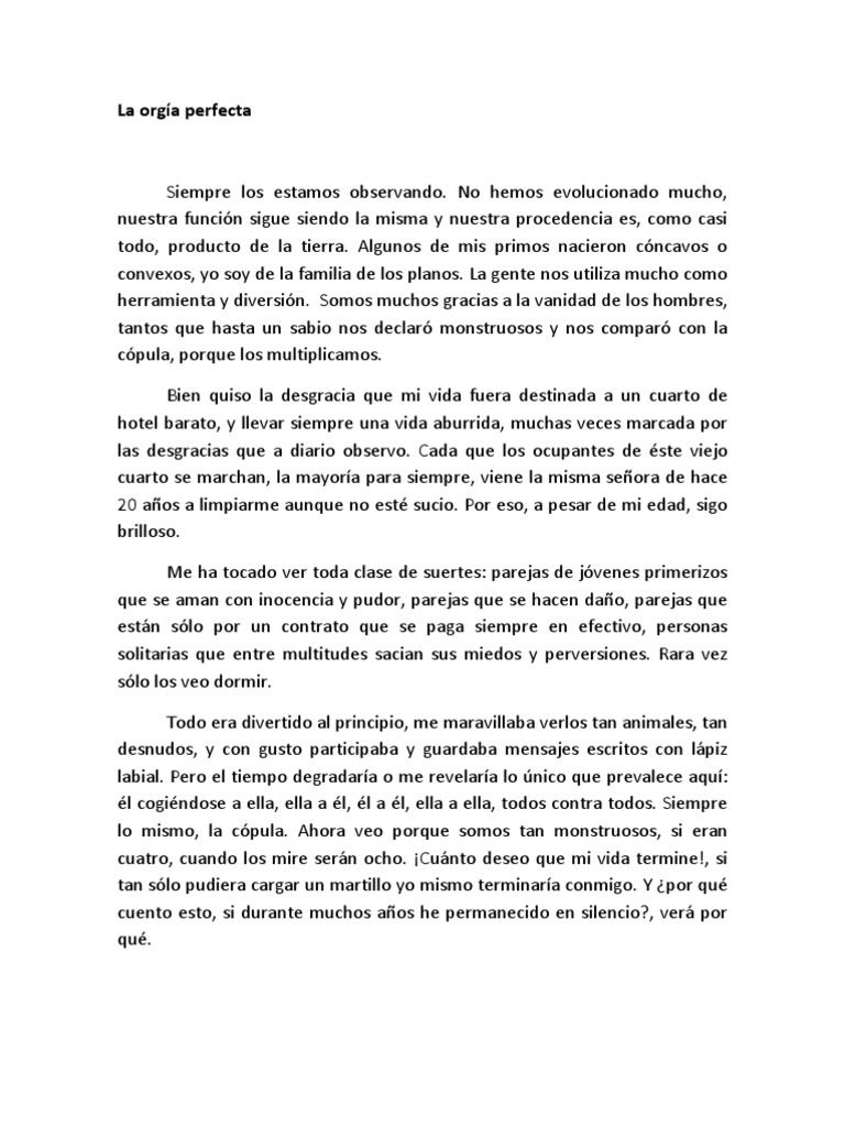 La Orgía Perfecta Pdf Sexo Anal Sexo