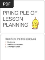 Principle of Lesson Planning