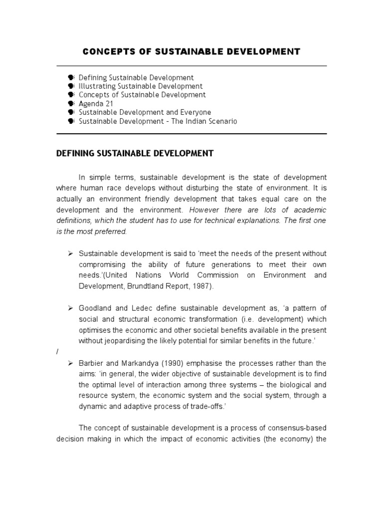 1 8 Concepts Of Sustainable Development Pdf Sustainability