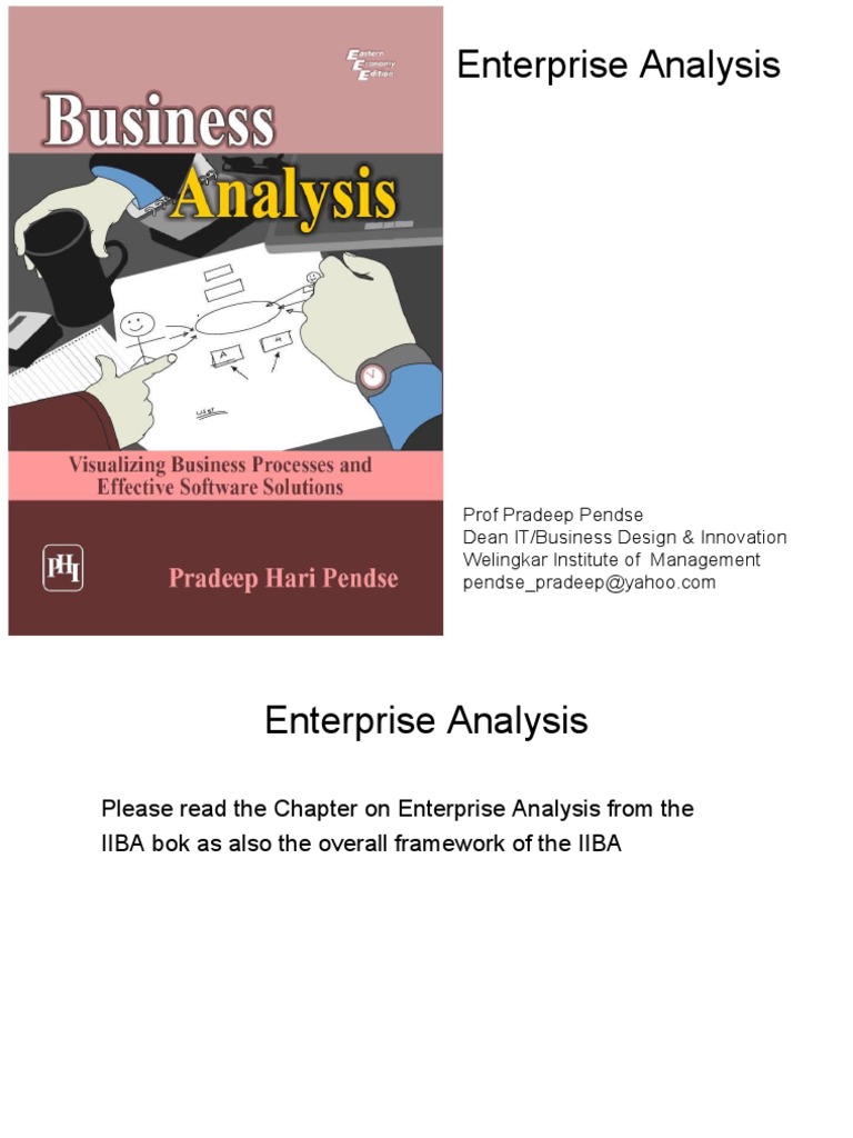 Enterprise Analysis PDF Strategic Management Innovation