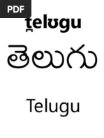 Telugu Script Book - Sarvabhashin