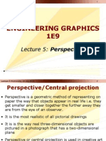 Engineering Graphics Lecture on Perspective Drawing Techniques