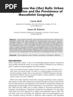Download Not Everyone Has the Balls UrbanExploration and the Persistence ofMasculinist Geography by Bradley L Garrett SN155648208 doc pdf