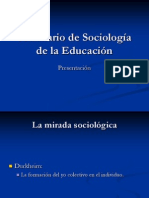 Seminario de Sociología de La Educación