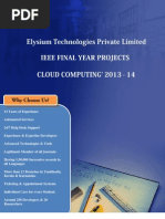 Final Year IEEE Project 2013-2014  - Cloud Computing Project Title and Abstract