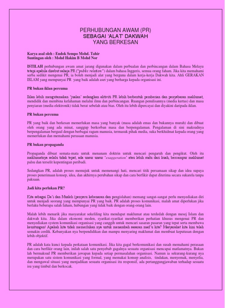 Perhubungan Awam Pdf