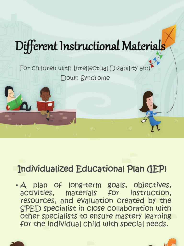 Instructional Materials For Cid and Down Dydrome | PDF 