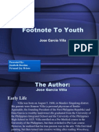 Footnote to youth story script