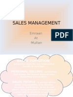 Basic of Sales Management