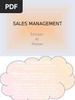 Basic of Sales Management