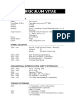 Curriculum Vitae: Personal Details