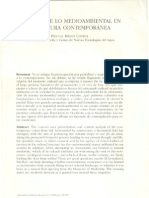 La Traza de Lo Medioambiental en La Cultura Contempornea (Riesco Chueca 1999)