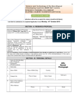 Application Form for RTF-DCS 2013-14