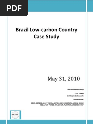 Brazil Lowcarbonstudy Low Carbon Economy Greenhouse Gas - 