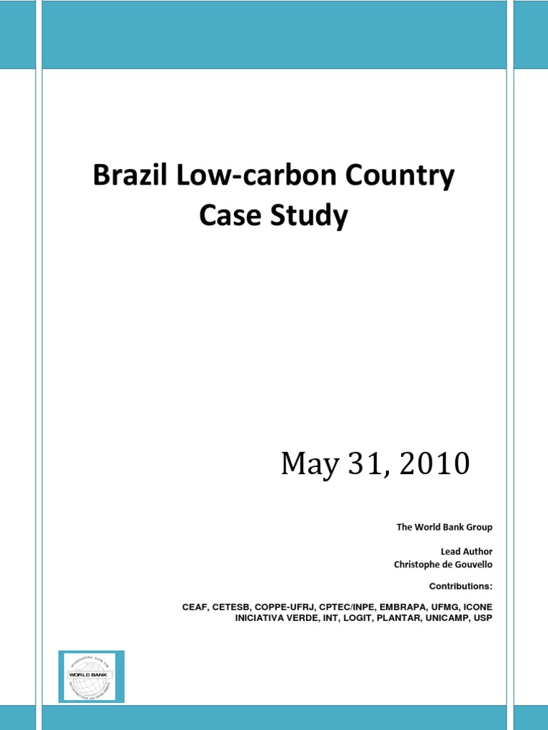 Brazil Lowcarbonstudy Low Carbon Economy Greenhouse Gas - 