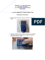 Raportor Digital - Digital Protractor PN 972632 Wilson Tool - Instructiuni Folosire