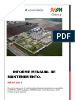 Informe de Mantenimiento Mayo 2013