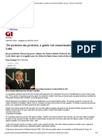 G1 - 'De Protesto em Protesto, A Gente Vai Consertando o Telhado', Diz Lula - Notícias em São Paulo