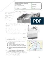 Ficha de Avaliação de Ciências Naturais Do 7ºano Tectónica Sismos Vulcões