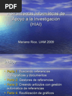 Download Curso Herramientas Informticas de Apoyo a la Investigacin HIAI versin abril 2009 by marianorico SN15573068 doc pdf