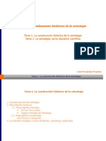 Tema 1. La Construcción Histórica de La Estrategia