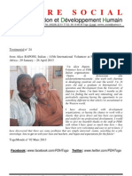 Testimonial N° 24 Alice RAPONI Italienne 143th International Volunteer at PDH Lomé Togo