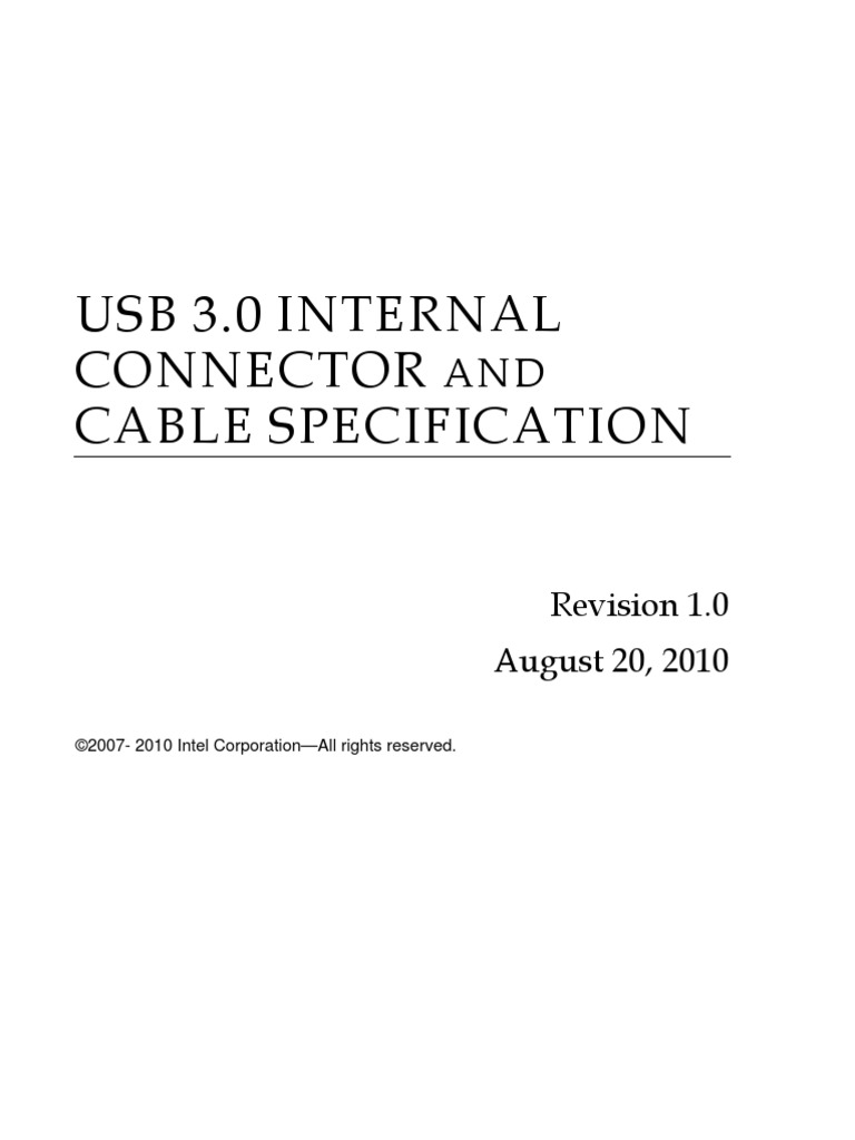 Usb 3.0 | PDF | Electrical Connector | Usb