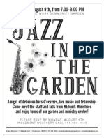 2013 Jazz in the Garden Flyer