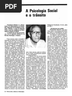 Psicologia Social e Transito