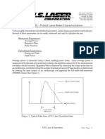 Tech Note for Pulsed Beam Characterization