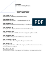 Efl Listening&Pronunciation Session2 Outline