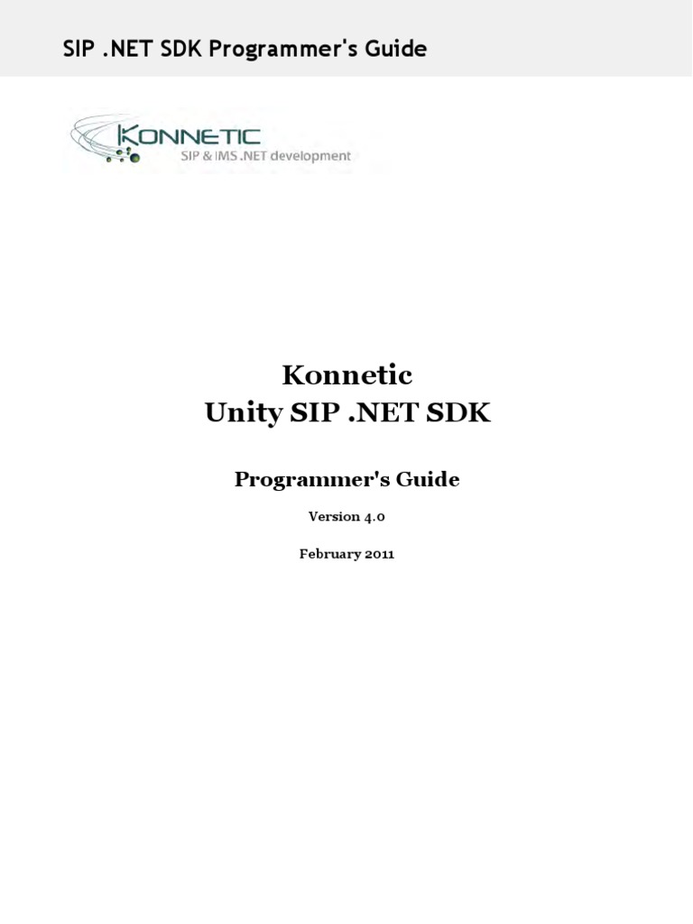 Sip Programmers Guide | PDF | Session Initiation Protocol | Source Code
