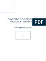 Cuaderno Completo Ejercicios Word2007 PDF