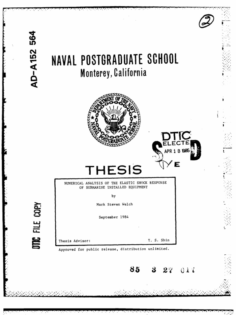 Submarine Shock Analysis Study | PDF | Technology & Engineering